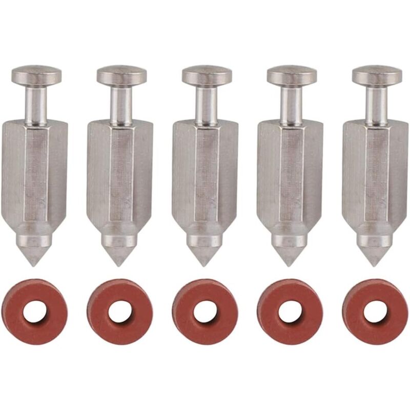 Ineasicer - Kit de réparation de joint de siège d'aiguille de soupape à flotteur de carburateur pour moteurs verticaux Briggs Stratton 398188,