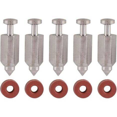 Kit de réparation de joint de siège d'aiguille de soupape à flotteur de carburateur pour moteurs verticaux Briggs Stratton 398188, 281144, 299096, 394681, 83400 5 CV et 6 CV, lot de 5