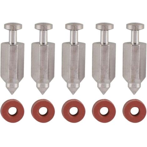 Kit de réparation de joint de siège d'aiguille de soupape à flotteur de carburateur pour moteurs verticaux Briggs Stratton 398188, 281144, 299096, 394681, 83400 5 CV et 6 CV, lot de 5