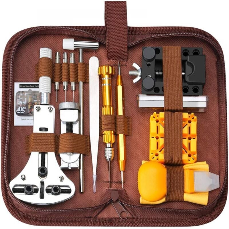 Cyslmuk - Kit de réparation de Montre, 149pcs Ensemble d'outils de Barre de Ressort Professionnel,Outil de réparation Professionnels Remplacement des