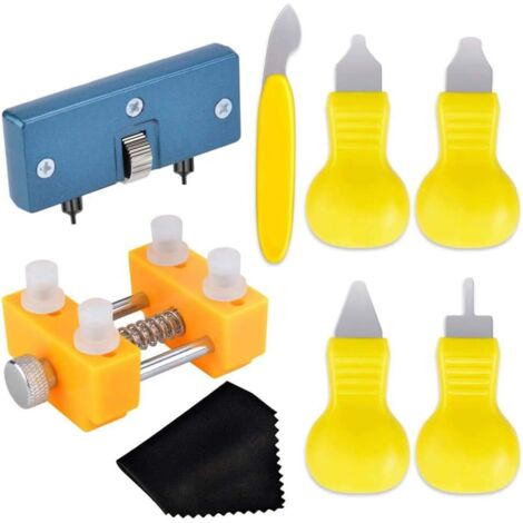 Kit de réparation de montre pour retirer le dos de la montre - Outil de réparation - Kit d'ouverture de boîtier pour remplacement de batterie