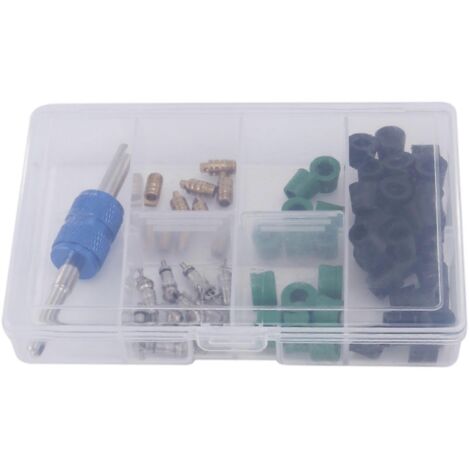 Kit de réparation de noyau de vanne principale de climatisation R12/R134A (71 pièces)