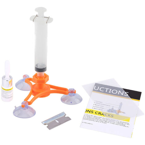 Kit de Réparation de Pare-brise, Bricolage Fissure de Résine Scellant Réparation de Pare-brise de Voiture Ensemble outil de réparation de pare-brise