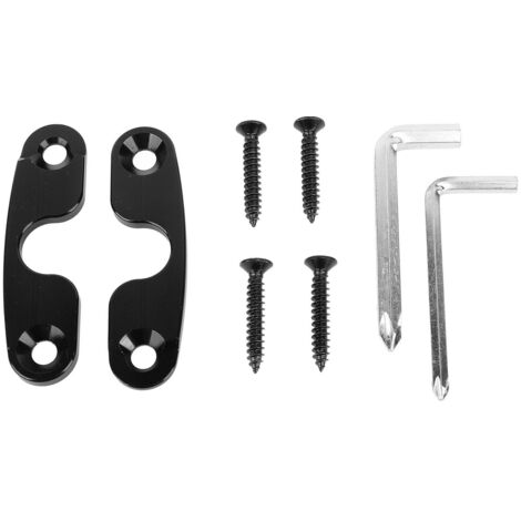Kit de réparation de pare-soleil en alliage d'aluminium, 2 pièces, Clip de montage anodisé noir pour JK 2018 JL 2020 à 2022 JT