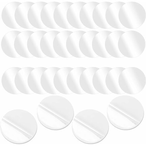 Kit de Réparation de Patch, Piscine Patch De Réparation Auto-Adhésif Étanche PVC Réparation Correctifs, Réparation Auto-Adhésifs en PVC pour Gonflables Piscine(Transparent 30 Pièces)LO-Ron