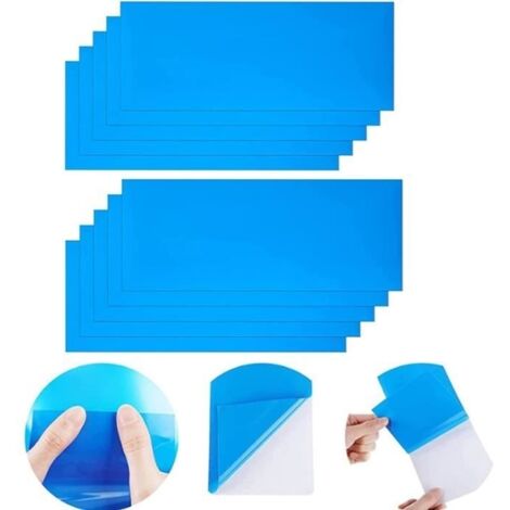 Kit de Réparation de Patch pour Piscine - 12 Pcs - Auto-adhésifs en PVC - Blanc