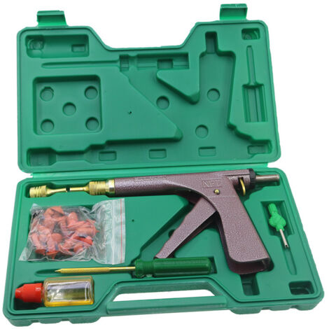 Kit de réparation de pneus tubeless pour véhicules électriques et motos : pistolet, clous champignon, balles en caoutchouc radiales