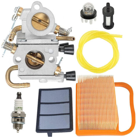 Kit de réparation de poire d'amorçage pour tronçonneuse à béton - Compatible TS410 TS420 TS480i TS500i - Filtre à air et carburateur - Remplacement 4238 120 0600