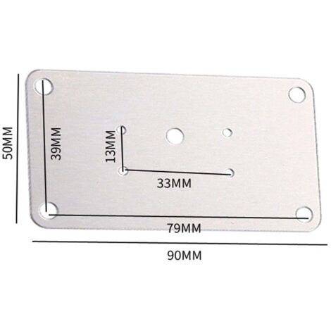 Kit de réparation de porte/charnière de placard de cuisine, plaque de réparation de charnière, outil de montage sur meuble AU 1pc-B