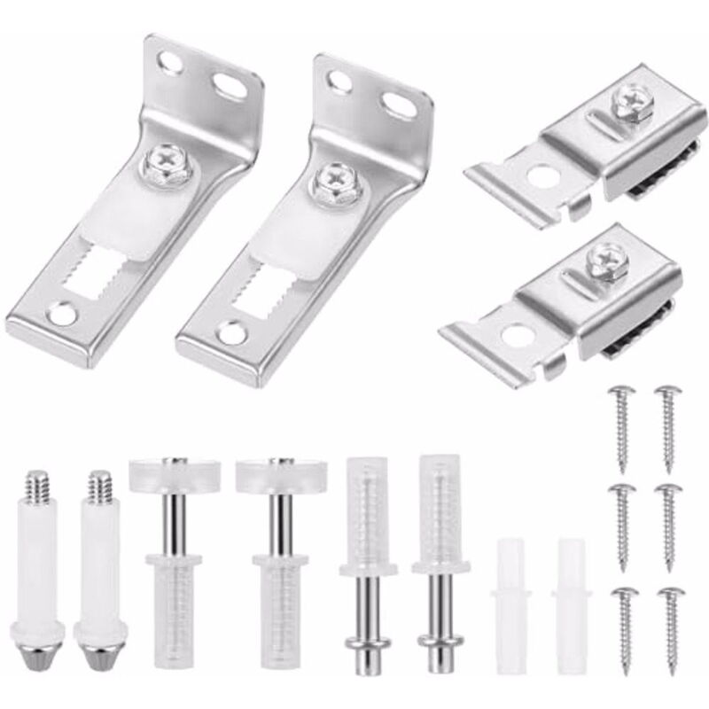 Feiyue - Kit de réparation de quincaillerie de porte à fonctionnement fluide 18 pièces/ensemble pour un remplacement facile des charnières d'armoire