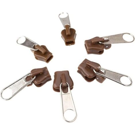 Kit de réparation de remplacement de curseur de fermeture à glissière 6 pièces pour la couture de fermeture à glissière