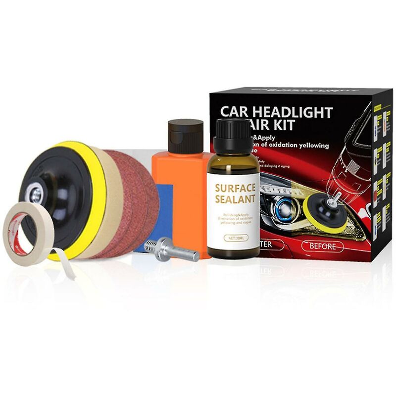 Kit de réparation de rénovation de phare de voiture Agent de polissage de phare Portable Thsinde