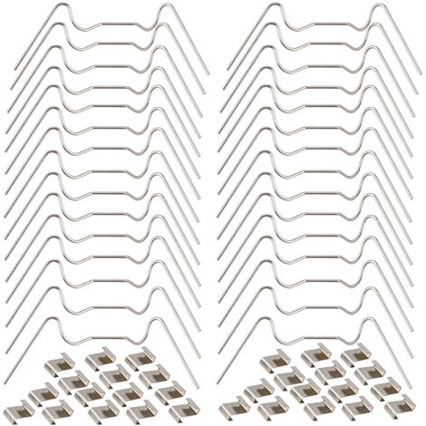 Lot De 25 Clips De Fixation Z Pour Serre - Acier Inoxydable 301, 15x9 Cm - Pour Vitrage