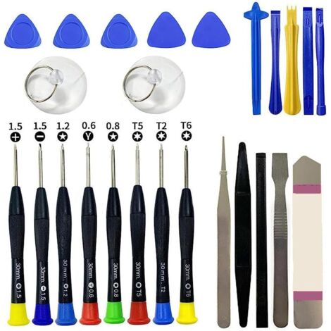 Kit de réparation de téléphone 25 en 1, kit de réparation avec tournevis magnétiques pour démontage et réparation de smartphones