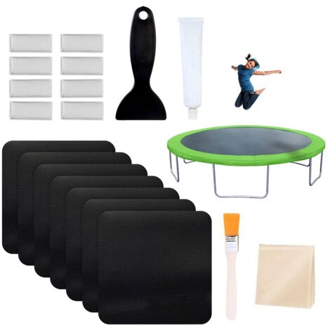 Kit de Réparation de Trampoline - Patch Colle Étanche pour Piscine Gonflable et Tente Extérieure