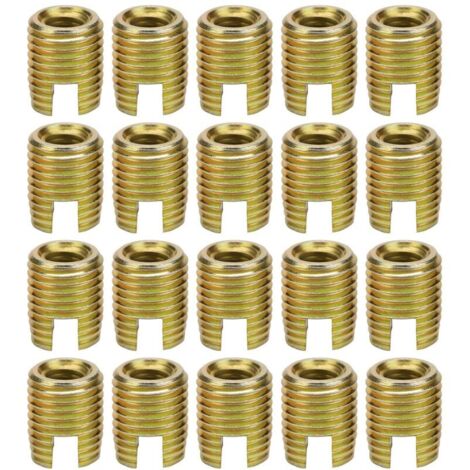 Kit de réparation de vis autotaraudeuses en acier au carbone 302 (20 pièces, M8 x 1,25 mm, M12 x 1,5 mm, 15 mm)