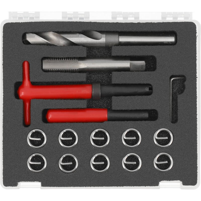 Yato - Kit de reparation des filetages m16 x 200 de type helicoil 15 pieces