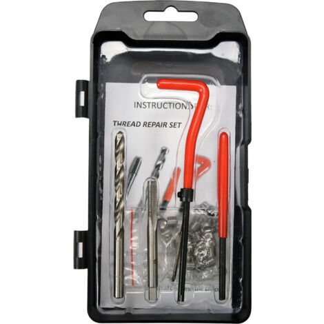 Kit de reparation des filetages m6 x 1.00 de type helicoil 19 pcs