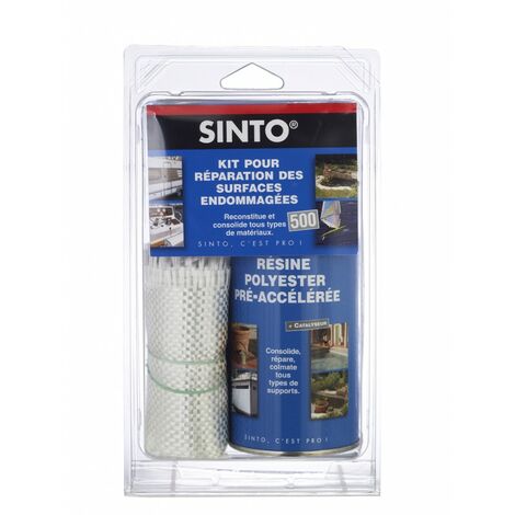 Kit de réparation Stino résine sans styrène tissu de verre