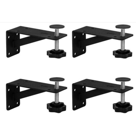 Kit de réparation d'évier de support d'évier sous plan 4 pièces support d'évier sous plan réglable, support d'évier de cuisine sous plan pour armoire étroite support de montage d'évier sous plan