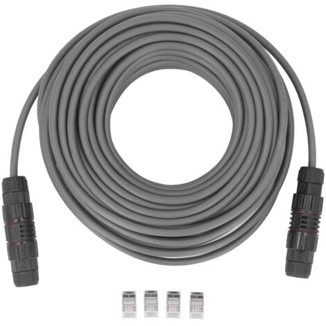Kit de réparation d'extension de cble de 75 pieds, pour Starlink IP68, étanche, sans oxygène, cble de remplacement en cuivre, rallonge jusqu'à 150 pieds