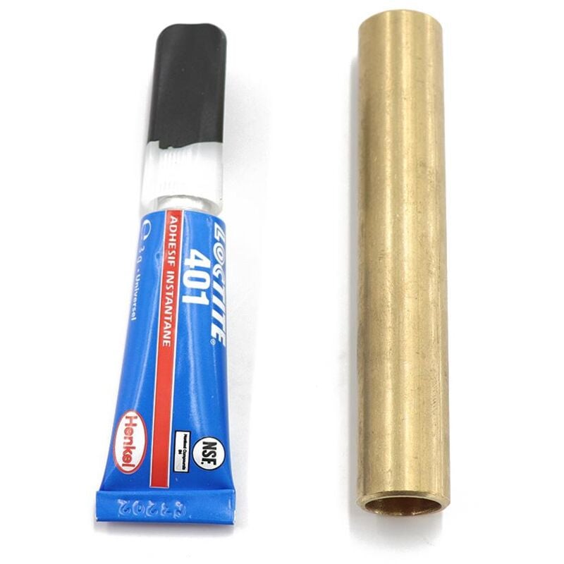 Milnov - Kit de réparation diam. 11 mm : 1 tube de colle et 1 raccord