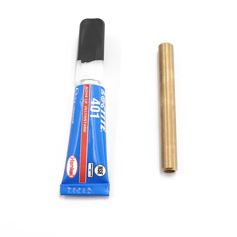 Milnov - Kit de réparation diam. 4,5 mm : 1 tube de colle et 1 raccord