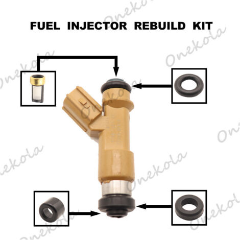 Kit de réparation d'injecteur de carburant, joint torique et filtre compatibles avec Toyota Reiz 5GR et Crown 23250-0P050