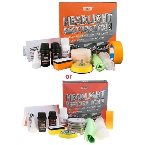 Kit de réparation et de polissage pour phares de voiture, bus et camion