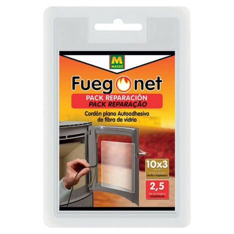 Kit de réparation MASSO - cordon plat - pour poêle - 2,5m - 15x3mm - 85848