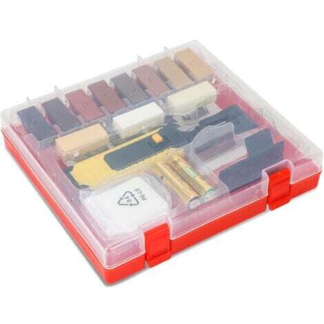 Kit de Réparation Parquet Sol Set 11x Baton de Cire en Différentes Couleurs pour Réparations Stratifié Laminé - Outil Retouche Rayure