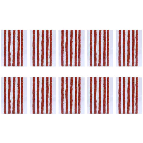 Kit de réparation pneu tubeless - 50 bandes caoutchouc pour scooters, vélos, voitures et motos