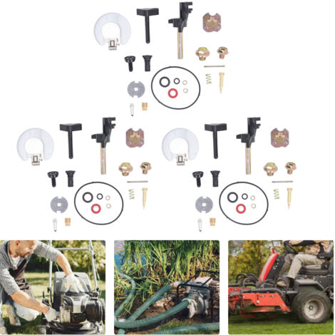 Kit de Réparation pour Carburateur Moteur Essence 168F 170F - Pièces Détachées pour Cultivateur, Pompe à Eau et Équipement de Jardin - Lot de 3 -KZQ