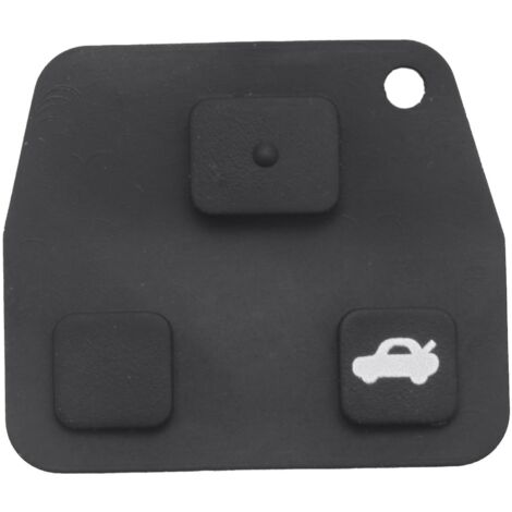 Kit de réparation pour clé télécommande 3 boutons, boîtier, bouton et coussinet en caoutchouc pour Avensis
