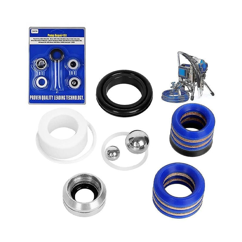 Kit di riparazione per Graco ST-Max / ST-Max II Finish Pro 390. 395. 390. ST-Max 190. 290. 390. 395. 490. 495. 595(244194)/ Rosfix Tornado RT2/RT3 /