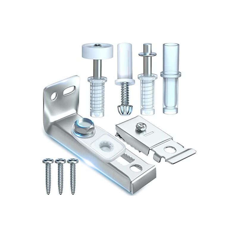 Kit de réparation pour portes pliantes , pièces de rechange pour garde-manger pliant, avec pivots supérieurs et inférieurs, supports et roulettes de