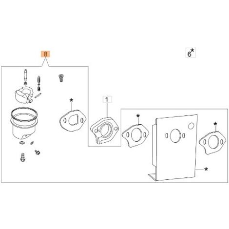 Kit de réparation pour tondeuse à gazon modèles G44PK G44TK G48TK L66150211 OLEOMAC
