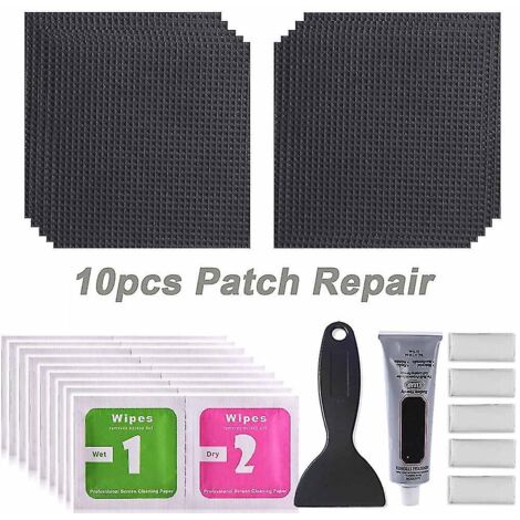Kit de réparation pour trampoline avec patch imperméable pour réparer les déchirures ou les trous - Accessoires indispensables