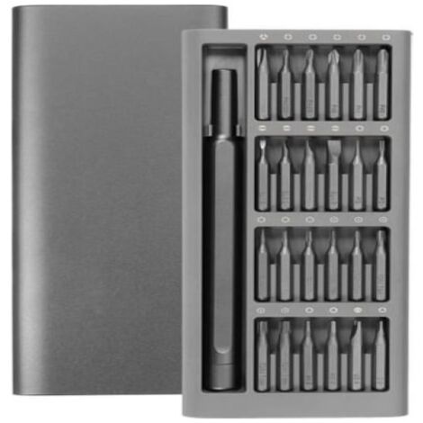 Kit de réparation professionnel avec tournevis magnétique multifonction et étui en alliage PH000/00/0/1/2 SL1.5/2.0/3.0/4.0 P2/5 T2/3/4 TR5/6/8/10/15 H1.5/2.0 U2.6 Y1 2.3