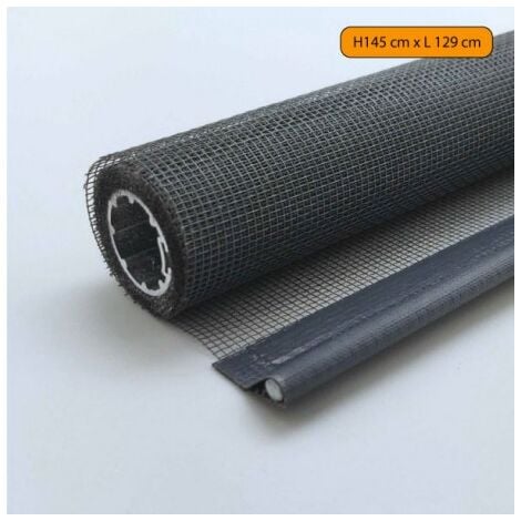 VOLET MOUSTIQUAIRE Kit de réparation toile pour moustiquaire enroulable alu H 145 cm x L 130 cm