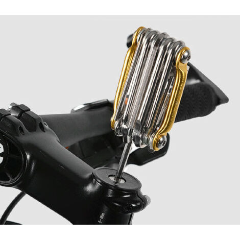 Kit de Réparation Vélo Multifonction 11 en 1 avec Outils pour Chaîne et Tournevis