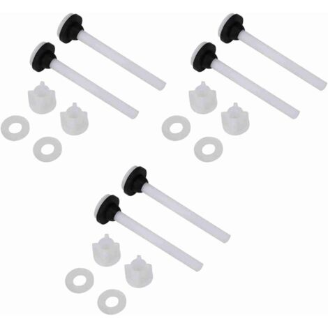 Kit de Réparation WC : 3 Paires de Vis Fixation Réservoir pour Toilette, Boulons et Accessoires de Remplacement