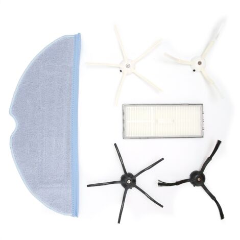 Kit de repuesto (bolsa de filtro, cepillo lateral, mopa) para aspiradoras robot T7S, T7plus y S7: limpieza de alto rendimiento.