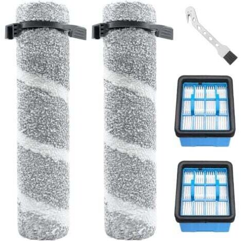 Kit de repuesto para aspiradora vertical inalámbrica Bissell 3930F/V2/3999Z (2 cepillos giratorios, 2 filtros y 1 cepillo de limpieza).