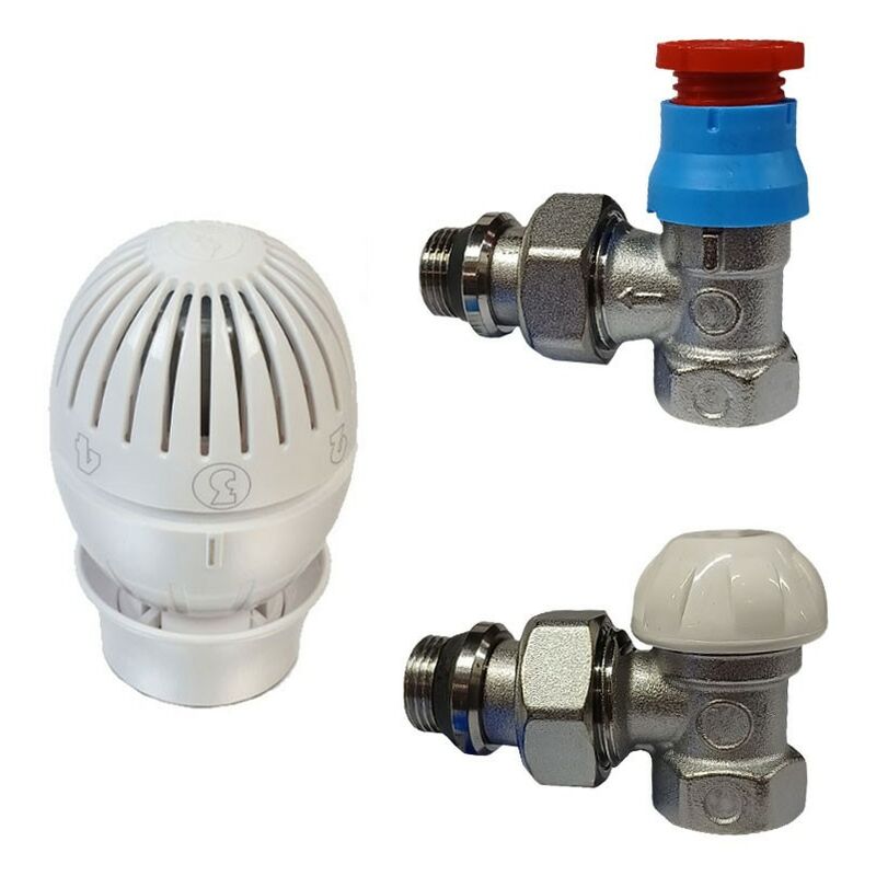 Giacomini - Kit vanne et coude de réglage pour radiateur 1/2 carré R470FX003