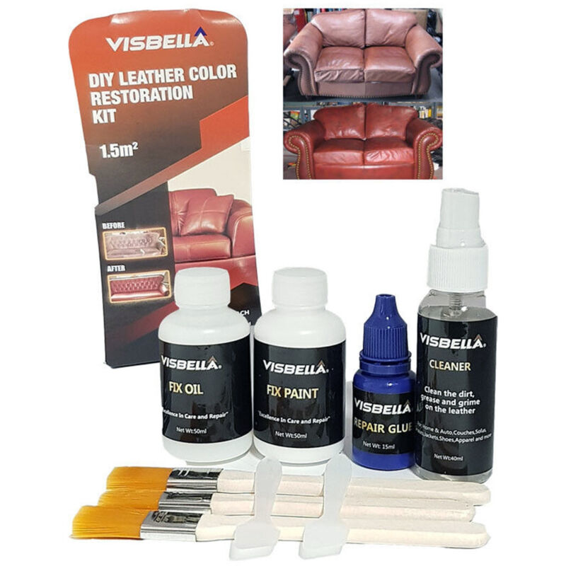 Kit De Restauration Du Cuir Canapés Chaussures Réparation Intérieurs De Voiture Ravive Le Cuir Visbella