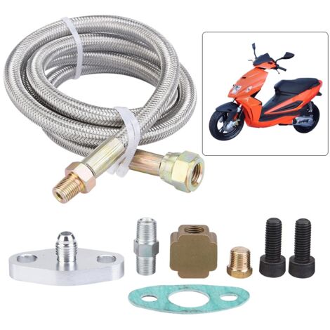 Kit de Retour d'Huile Turbo 36 Pouces avec Ligne de Drainage pour T3 T4 T3/T4 - Kit Complet