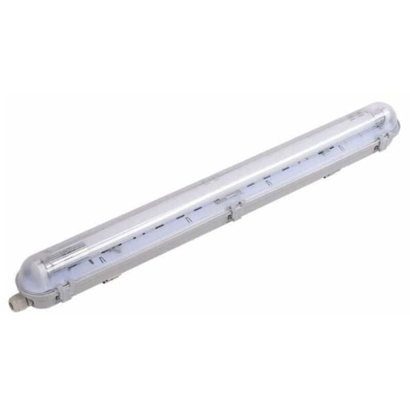 Kit de Réglette led étanche + Tube Néon led 120cm T8 18W - Unité / Blanc Froid Silumen