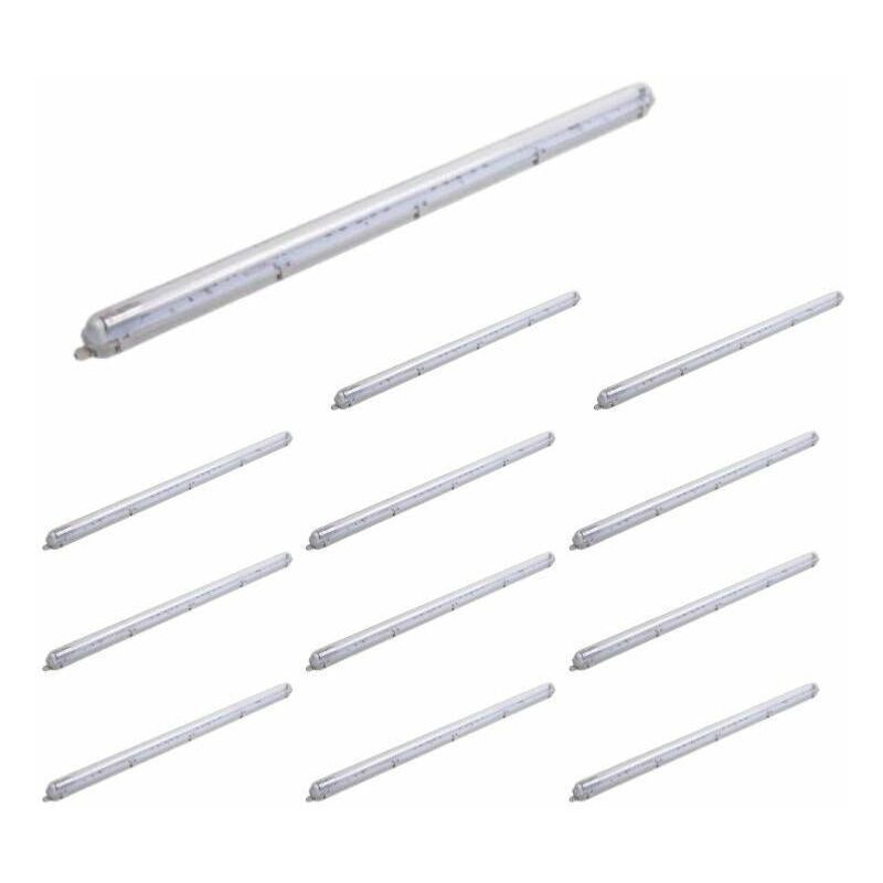 Kit de Réglette LED étanche + Tube Néon LED 60cm T8 9W (Pack de