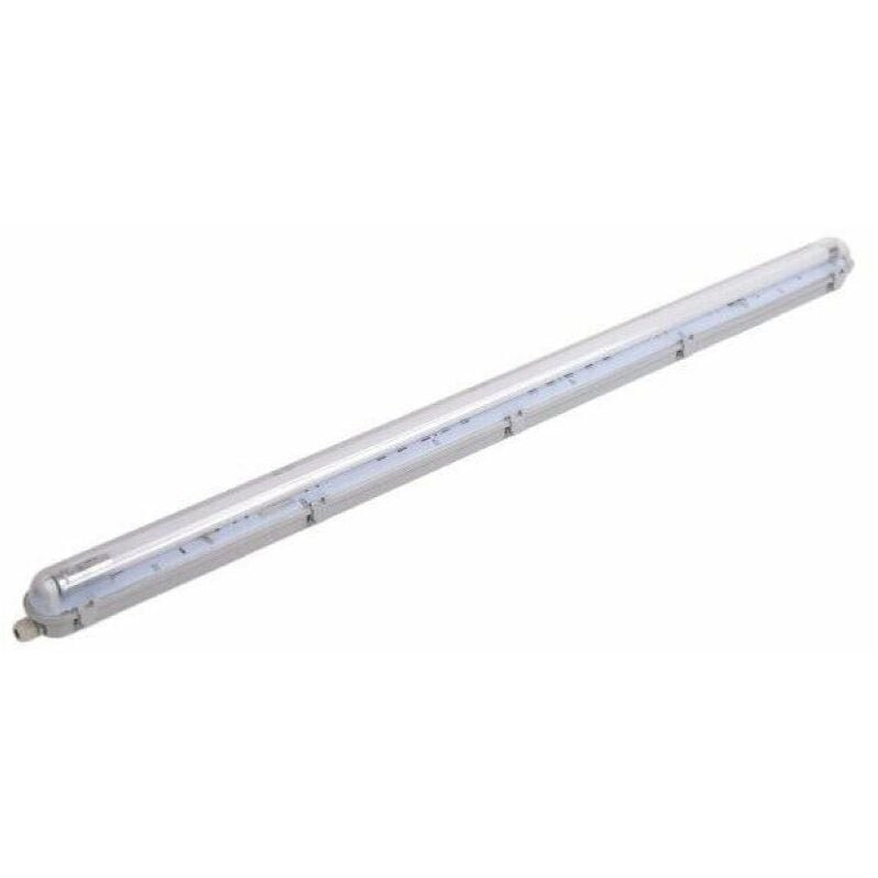 Silamp - Kit de Réglette led étanche + Tube Néon led 120cm T8 18W - Blanc